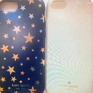 Kate Spade Starry and Glitter Phone Cases - Navy and Pearl